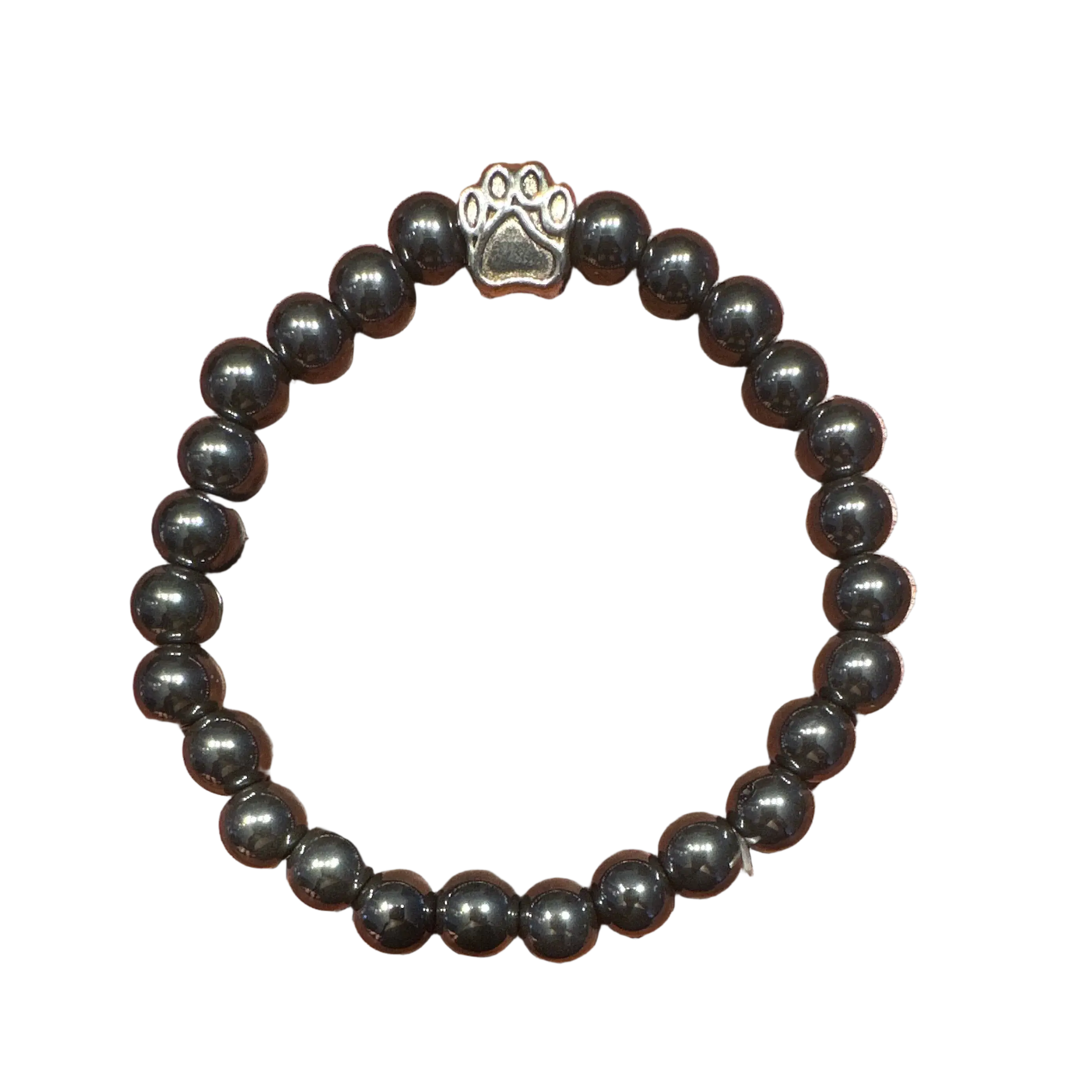 Pfotenarmband metall-schwarz - HUNDEHELD