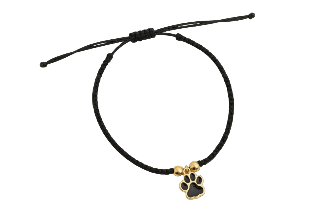 Geflochtenes Armband mit Pfote - HUNDEHELD