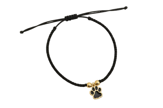 Geflochtenes Armband mit Pfote