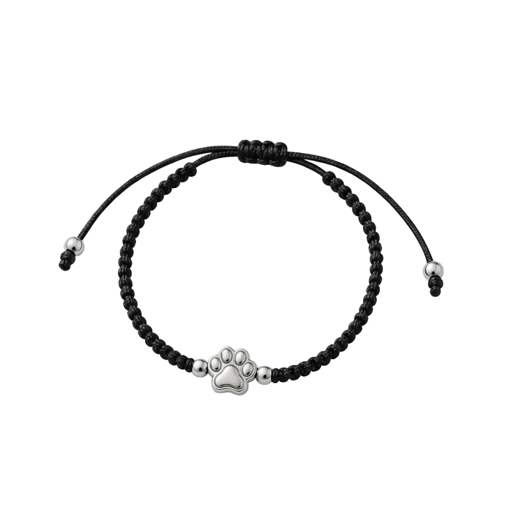 Geflochtenes Armband mit Hundeheld-Pfote HUNDEHELD