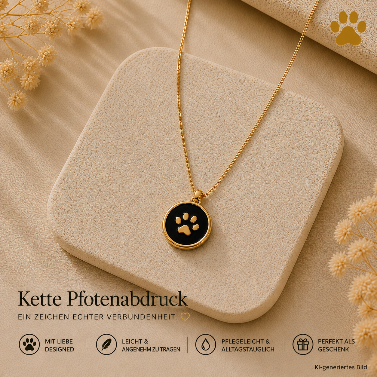 Kette Pfotenabdruck HUNDEHELD