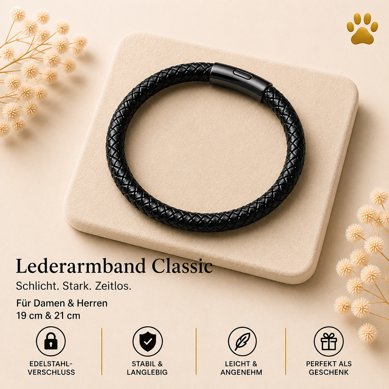 Lederarmband Classic HUNDEHELD