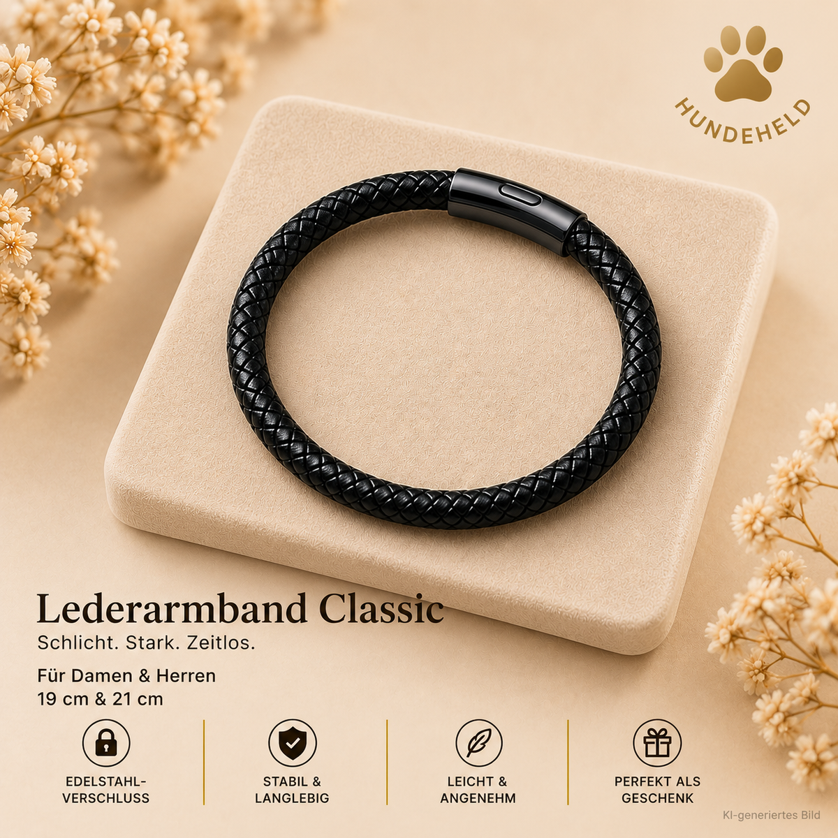 Lederarmband Classic HUNDEHELD