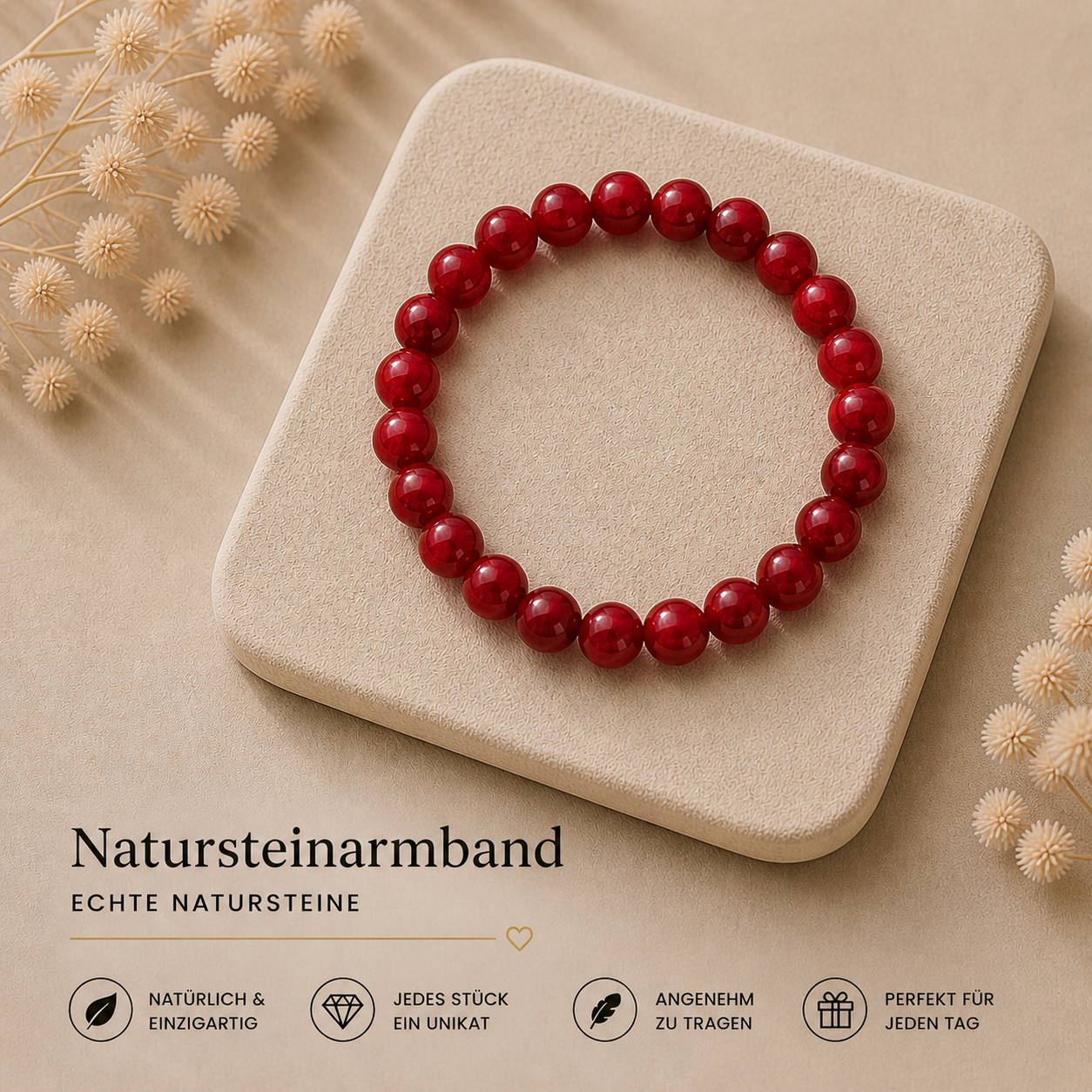 Natursteinarmband (PAPA) HUNDEHELD